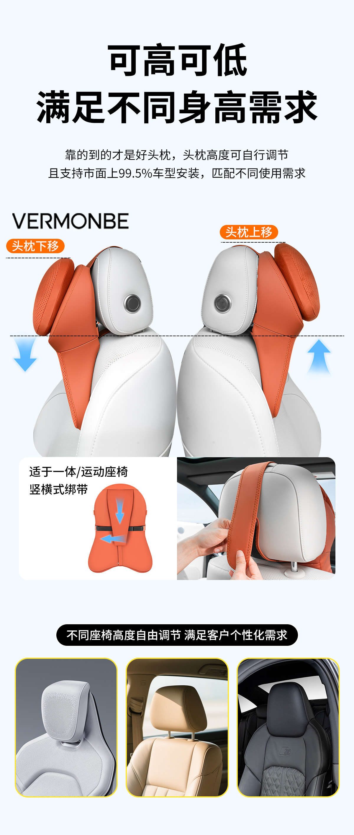 Car Headrest, In-Car Cushion, 5D Support for Vehicles, Second-Generation Maybach Comfort Neck Pillow, Lumbar Support Pillow, Decorative Item