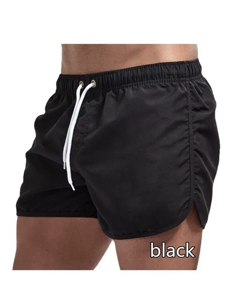 Cross-Border Men's Beach Shorts Summer Sports and Leisure 3-Point Pants Large Size Loose Running Fitness Quick-Drying Shorts