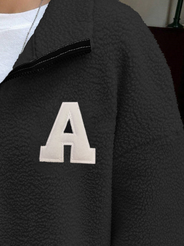Spot fleece, Europe and America, Amazon, cross-border autumn and winter small stand-neck sweater, women's coat
