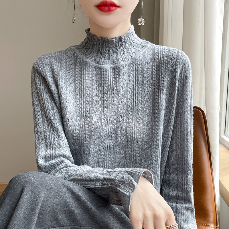 24 fine imitation wool bottoming shirt for women in autumn and…