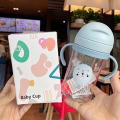 【只有包裝紙盒】嬰幼兒吸管杯水杯學飲杯包裝盒