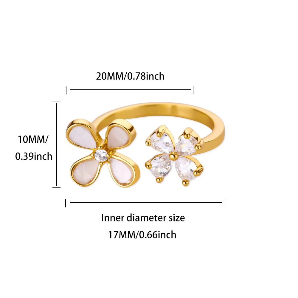8g Weight 0.03µm-0.05µm Gold Plating Thickness PVD Coated Gold Plating Process 18K Real Gold Plated Plating Material Acrylic Pearl, Zircon Inlay Material Open Rings Classification 1 Piece Quantity Daily Occasion 304 Stainless Steel Material Geometric, Flower, Bow Knot Pattern All Seasons Season Women's Gender INS Style, Sweet Style Waterproof Non Tarnish, Inlay Craft PVD Coated Real Gold Plated Geometric Flower Bow Knot 304 Stainless Steel INS Style Sweet Waterproof Non Tarnish Open Rings 3