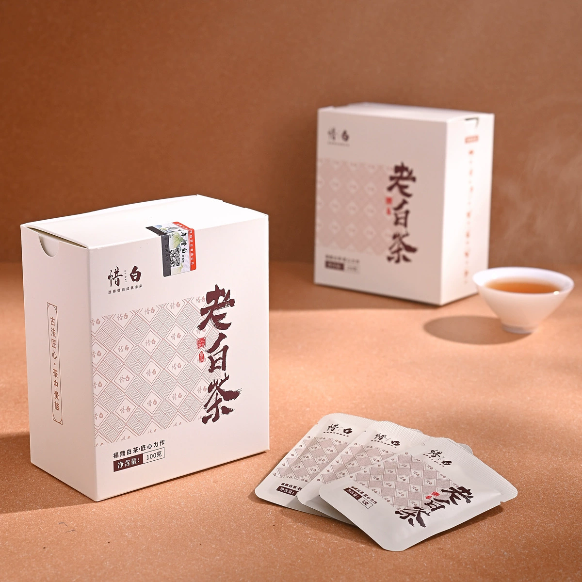 2015 Белый чай Fuding, маленькие квадратные кусочки, чай Лао Гонгмей, альпийский цветочный аромат, белый пион, простая подарочная коробка, 100 г