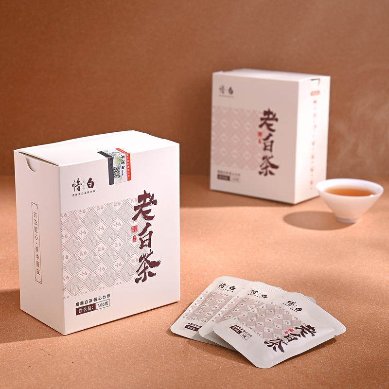 2015 Fuding White Tea Small Square Pieces Lao Gongmei Tea Alpine Floral Fragrance White Peony Simple Gift Box 100g