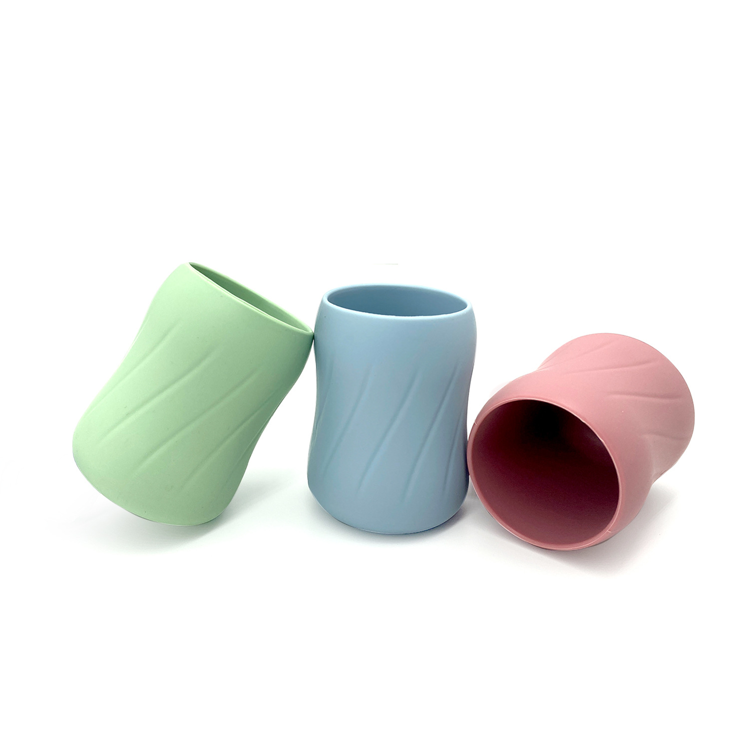 Nuevos productos de silicona bebés bebés tazas rectas de silicona bebés más de 6 meses para aprender