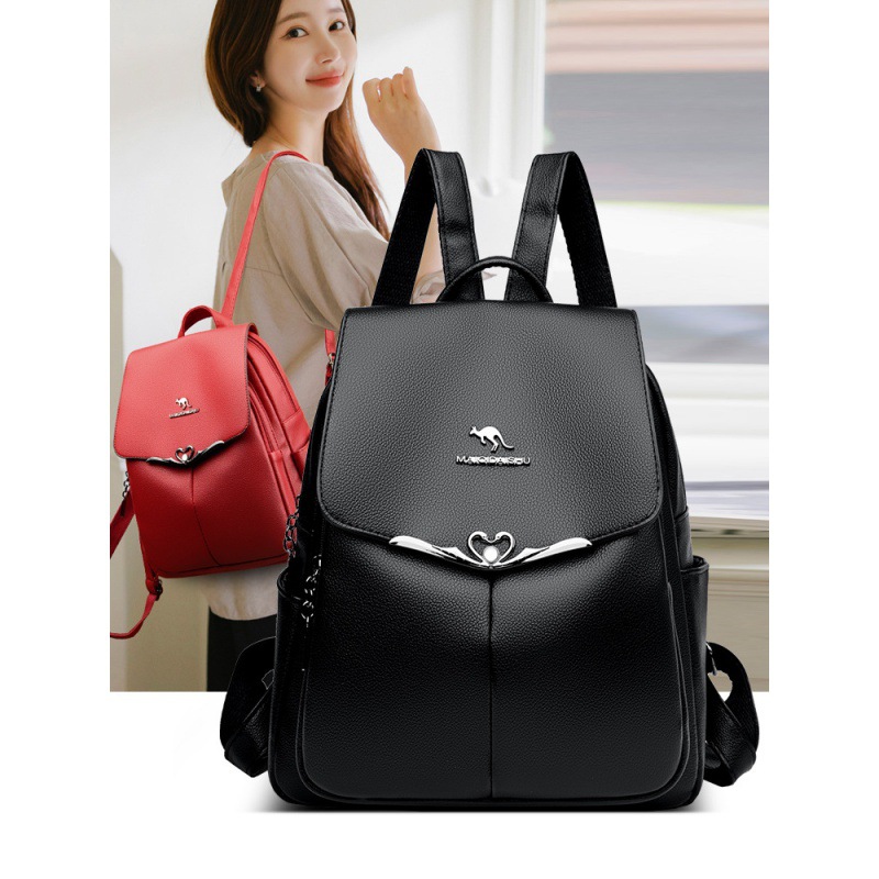 2024 nuevo estilo de gran capacidad textura mochila para mujer cuero suave multiusos bolso de mediana edad madre portátil al por mayor