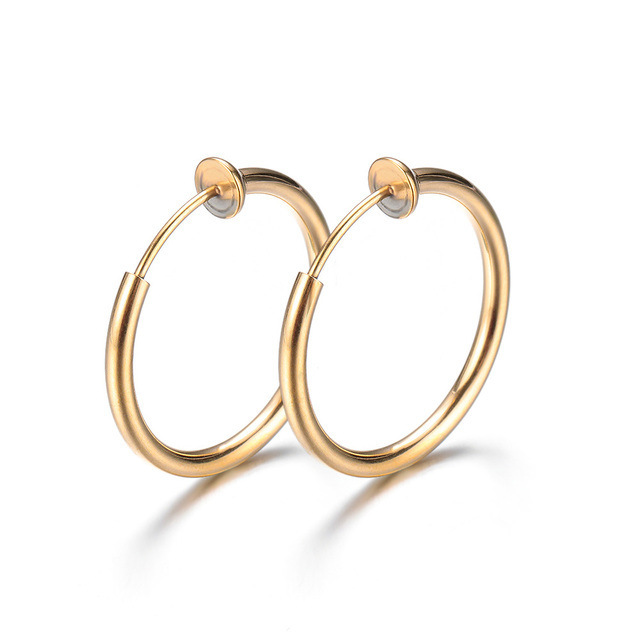 Edelstahl Creolen Für Herren Modischer Ohrschmuck_voghion.com