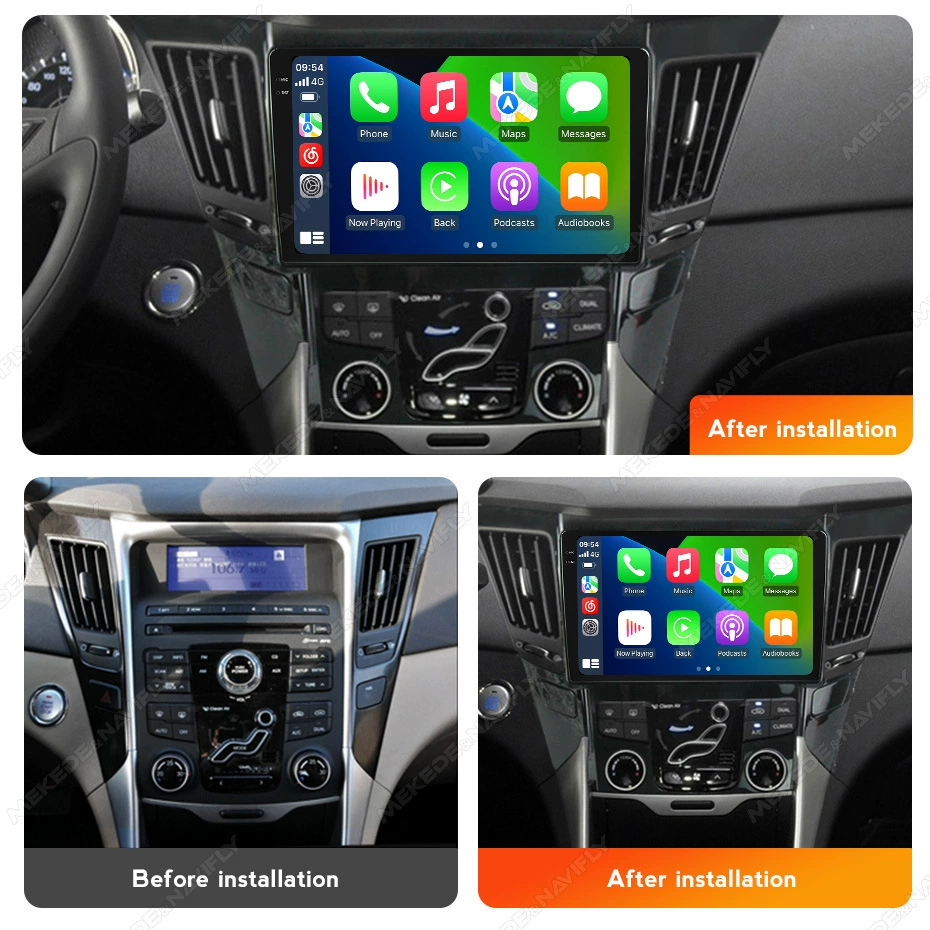 Подходит для автомагнитолы Hyundai Sonata 8 2009-2014 восьмого поколения, навигатор на Android в среднюю консоль