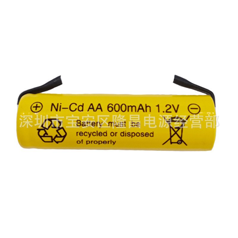 Shaver aa600mah1.2 V Rechargeable Battery No. 5 1.2V Rechargeable Battery No. 7 razor with welding foot piece battery