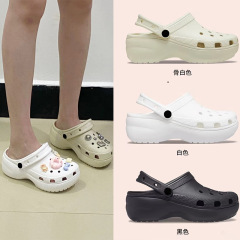 EVAスリッパ、厚底下駄、女性用クロス女性用クラウド下駄、厚底つま先スリッパ