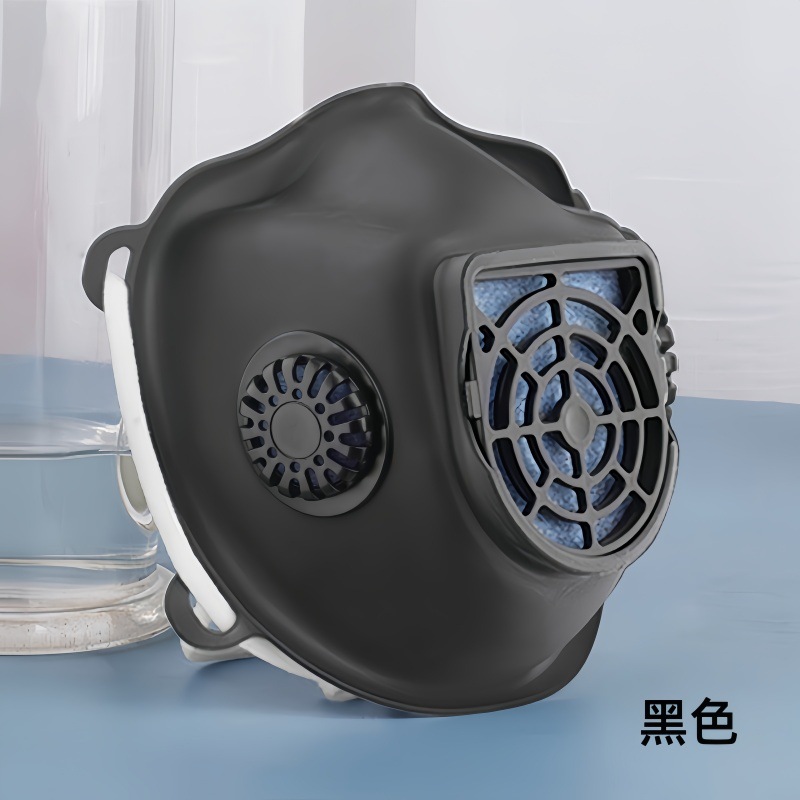 活性炭水晶防护口罩塑胶带阀门protective mask 民用防尘口罩批发