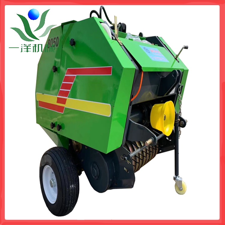 8050型秸秆打捆机 20-35马力拖拉机带牧草苜蓿圆形打捆机高效