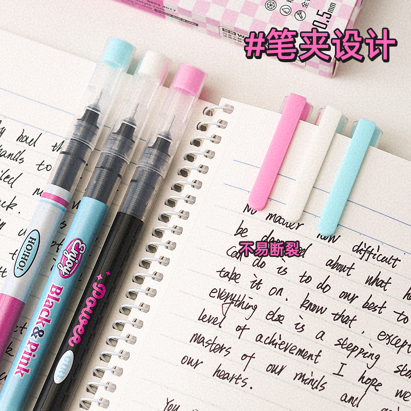 Quick dry rollerball cartoon capacious rollerball pen