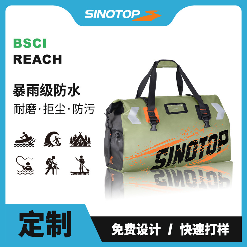Big capacious waterproof travel travel bag for traveling for cycling
