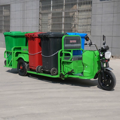 Electric Four-Barrel Sanitation Vehicle, Trash Elektrik zibil maşınları