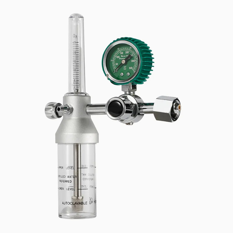 氧气瓶流量计氧气表 铝合金氧气减压器 铝合金湿化杯流量计