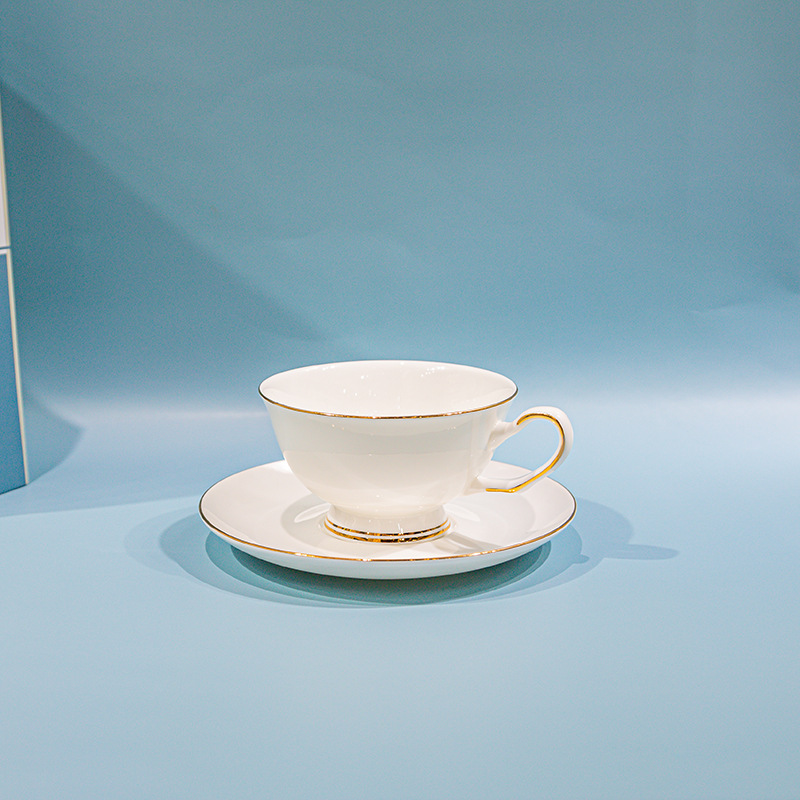 金箔杯碟 镶黄金边