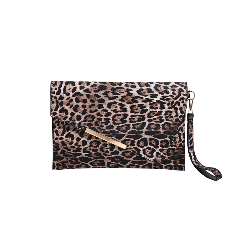 Moda estampada leopardo bolso de cena de alto nivel casual feminino textura personalidad europea bolso de mano ligero