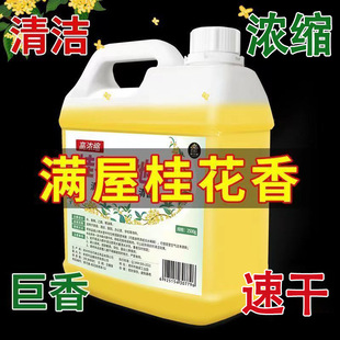 5kg of osmanthus mopping liquid hotel large barrel floor cleaner strong decontamination polishing brightening floor cleaning