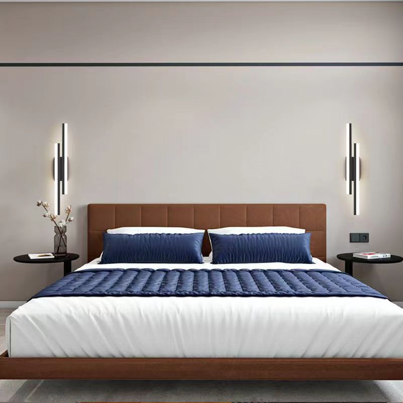 Moderna lámpara de pared de cabecera minimalista sala de estar TV fondo pared pasillo pasillo sofá lámpara de pared simple estilo nórdico
