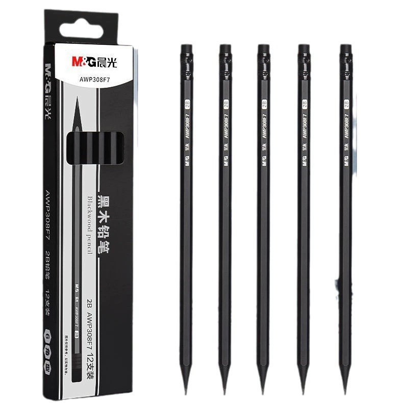 Hexagonal pencil for students, wooden children's calligraphy
