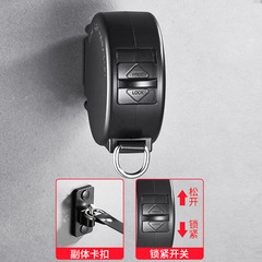 Dowel Invisible Wall Mount Thickened ABS Round Belt Clothesline Outdoor Anti-Slip Positioning Clips Clothesline Magic Bulk