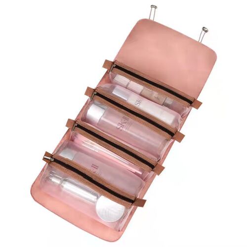 Detachable Portable Makeup Bag, Handheld Large Capacity Waterproof Four-in-One Makeup Bag, Cleansing Storage Bag, Organizer Pouch
