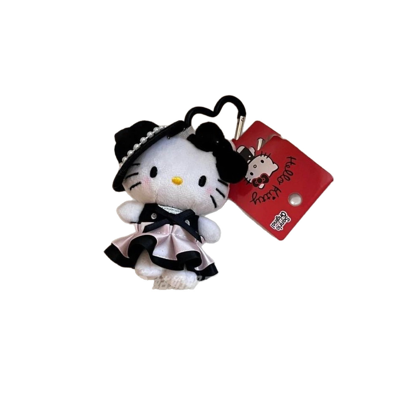 名媛千金缎面裙kitty包包挂件新款高级毛绒kt挂饰钥匙扣生日礼物