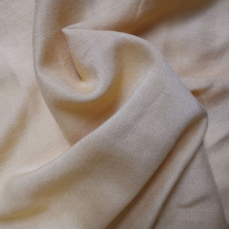 Fabricante de suministro de color plano inelasticado primavera viscose rayon camisa de verano tela tejida