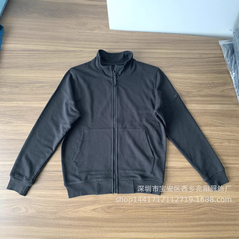 24Ss 23Ss 64351Fullzipsweatshirt Verlent Stand Collar Full Zipper Terry Cotton Sweatshirt