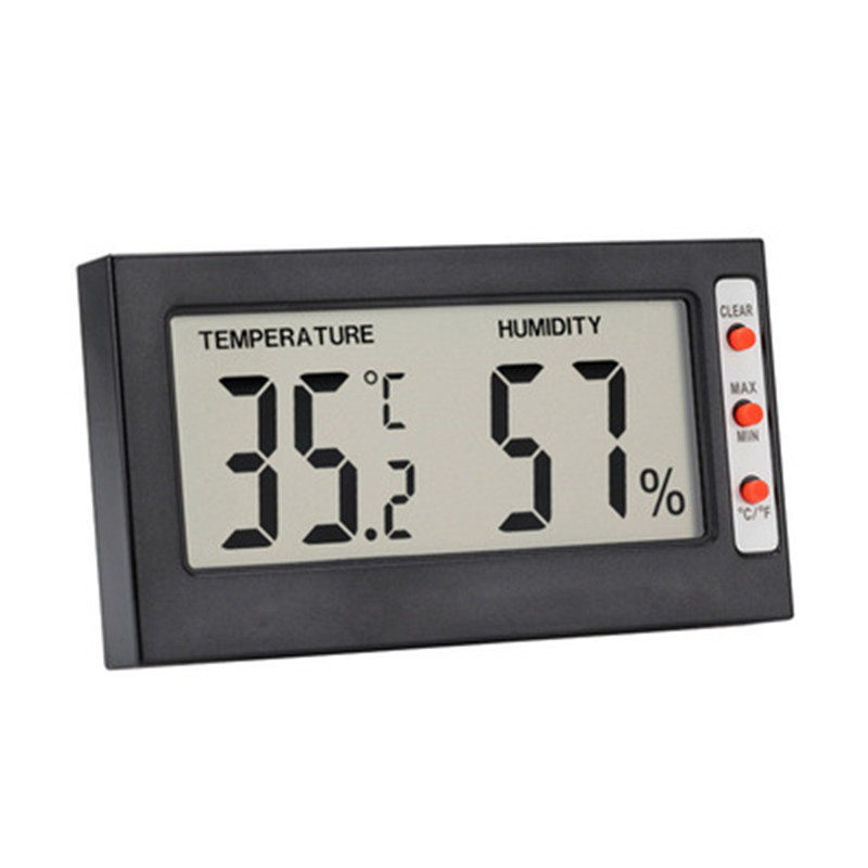LCD内置式电子迷你数显温湿度计 精度家用简约温湿度表 家居用品