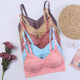 Breastfeeding Bra with Open Buckle and No Steel Ring Double Seamless Postpartum Breastfeeding Bra Underwear with Detachable Breathable Breast Pad