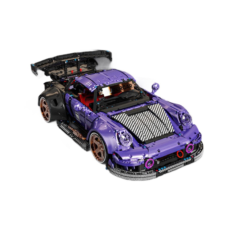 Modelo de coche deportivo K Box 1:8 Porsche 964 para adultos, alta dificultad, regalo para hombres, modelo de coche deportivo de bloques de construcción de montaje libre. image 6