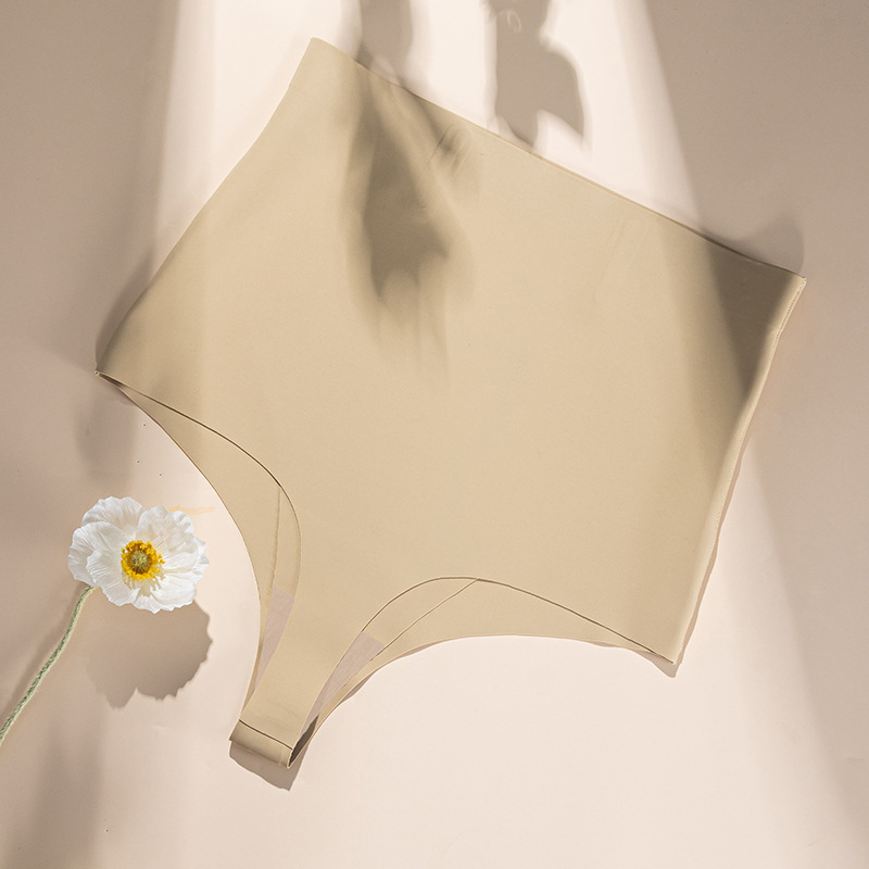 Europe and the United States cross-border high waist laser cutting one-piece seamless body shaping thong comfortable women's belly bottoming underwear