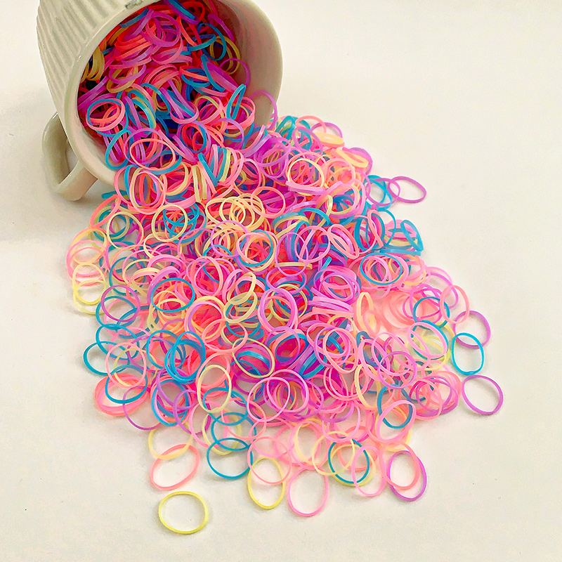 Gelang karet sekali pakai warna permen 14 #[100 buah]]