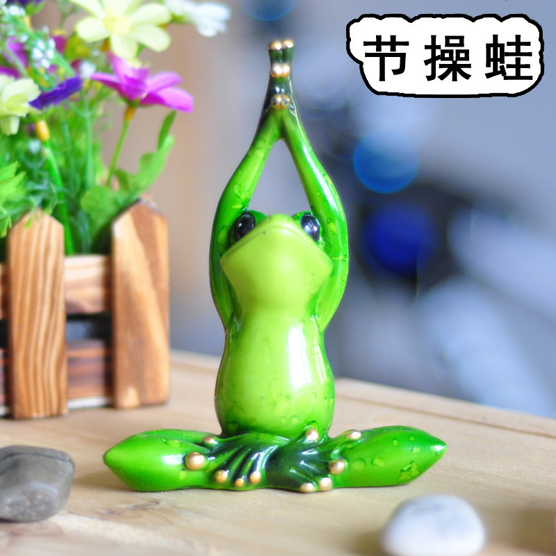 9077 Creative Yoga Frog Car Home Decoration Children's Room Desktop Ornaments Birthday Gifts Manufacturer Hot Selling 9077 Creative Yoga Frog Car Home Decoration Children's Room Desktop Ornaments Birthday Gifts Manufacturer Hot Selling