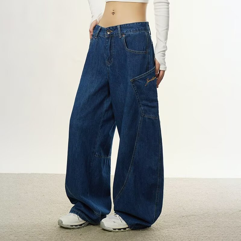 Tide, summer jeans hip-hop style, trend trousers