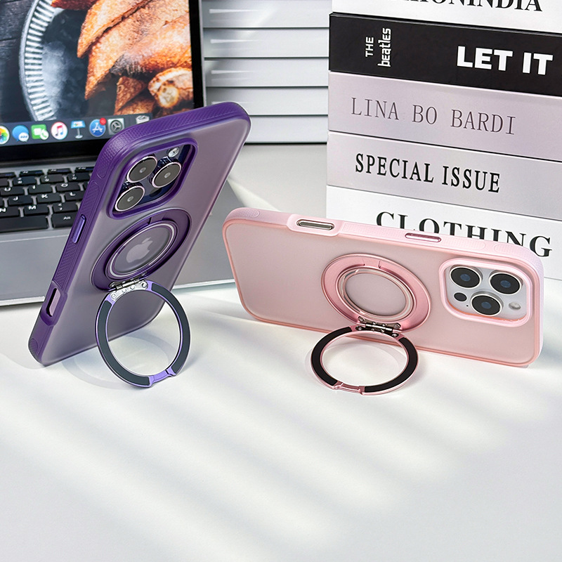Couple Mobile Phone Case Apple 16 Ring Holder Suitable for Apple 15/13 Korean Ins Style Iphone17 Mobile Phone Case
