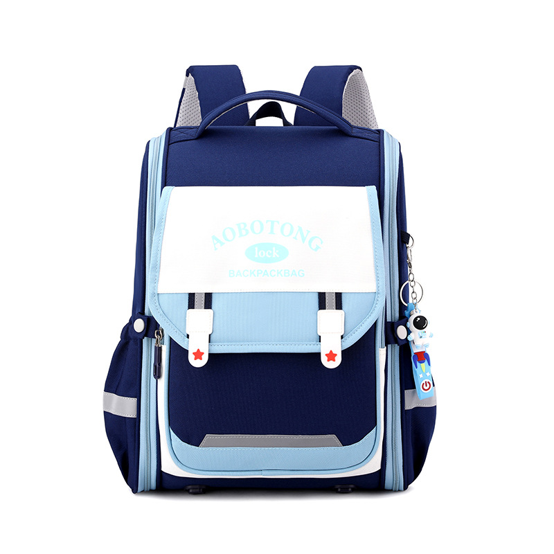Natural Fish 2025 nuevas mochilas escolares para niños y estudiantes de grado 1-3 versión coreana de gran capacidad para reducir la carga y proteger la columna