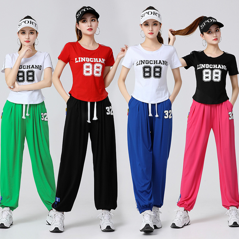 Women girls gogo dancers hiphop rapper dance tops cheerleader aerobics ...