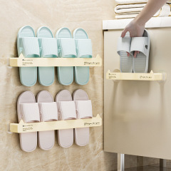 Toilet Shoe Drainage Rack Organizer — Wall-Mounted, Punch-Free Design for Bathroom & Shower Slippers
