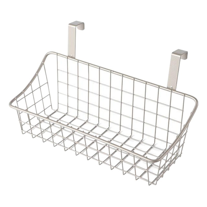 Cesta colgante de cabecera de dormitorio al por mayor de fábrica, estante pequeño, dormitorio, buena cosa, canasta de almacenamiento de hierro forjado, canasta de almacenamiento de gancho