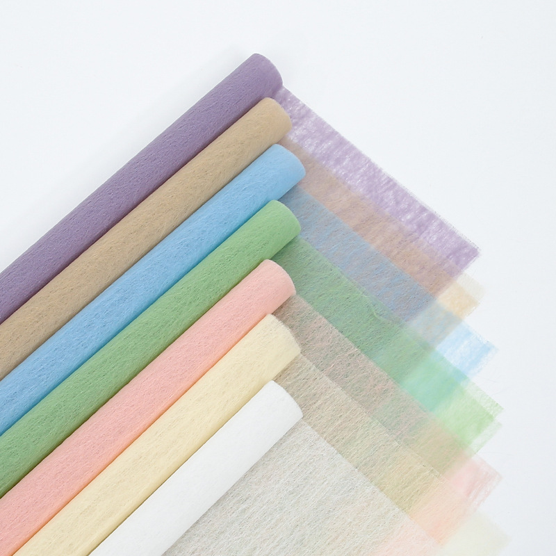 Embalaje de flores de algodón de alto nivel de atmósfera de flores de algodón envueltas de flores materiales de flores artesanales al por mayor