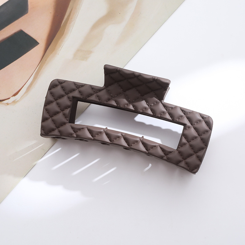 Agarre de pelo helado transfronterizo color de caramelo Cabeza trasera simple clip de pelo grande clip de tiburón de baño updo accesorios para el cabello al por mayor