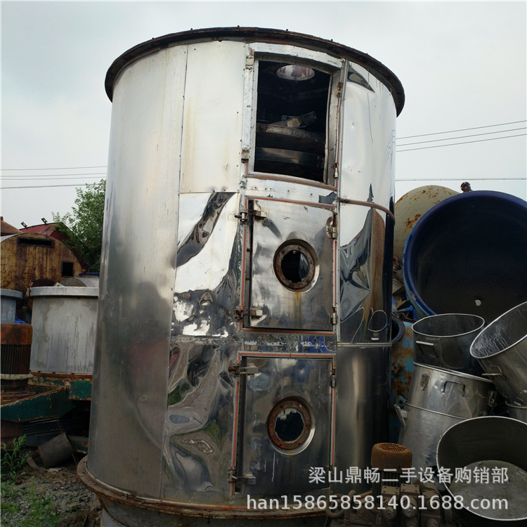 二手耙式真空干燥机 不锈钢60 平方连续盘式干燥设备