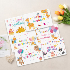 国境を越えた新しい対外貿易輸出誕生日グリーティングカード漫画かわいい祝福クリエイティブメッセージ誕生日カード封筒セット