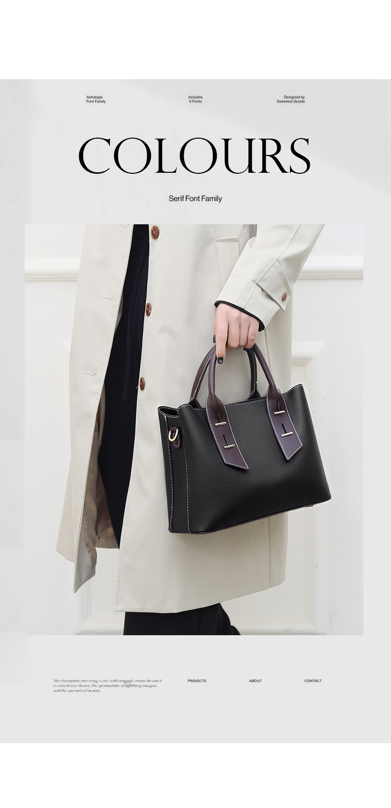 Women's Handle Bag Messenger Bag Wide Strap Stylish Commuter Bag_voghion.com