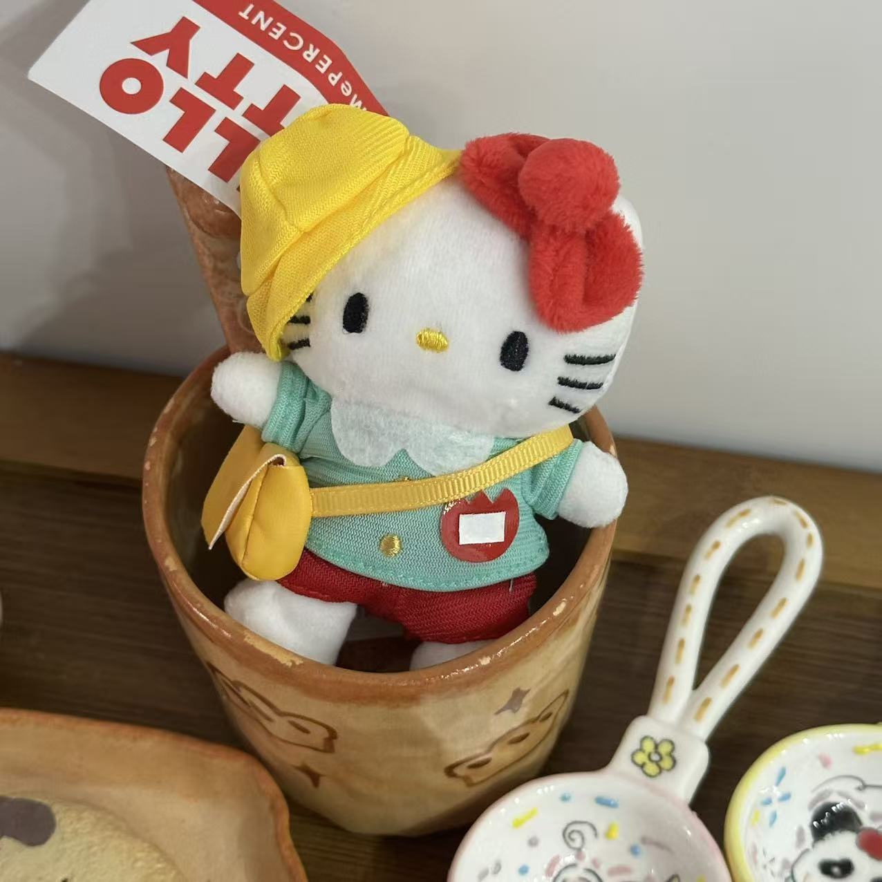 Amor hellokitty muñeca colgante llavero colgante bolsas de regalo bolsas de peluche lindo muñeca colgante lindo