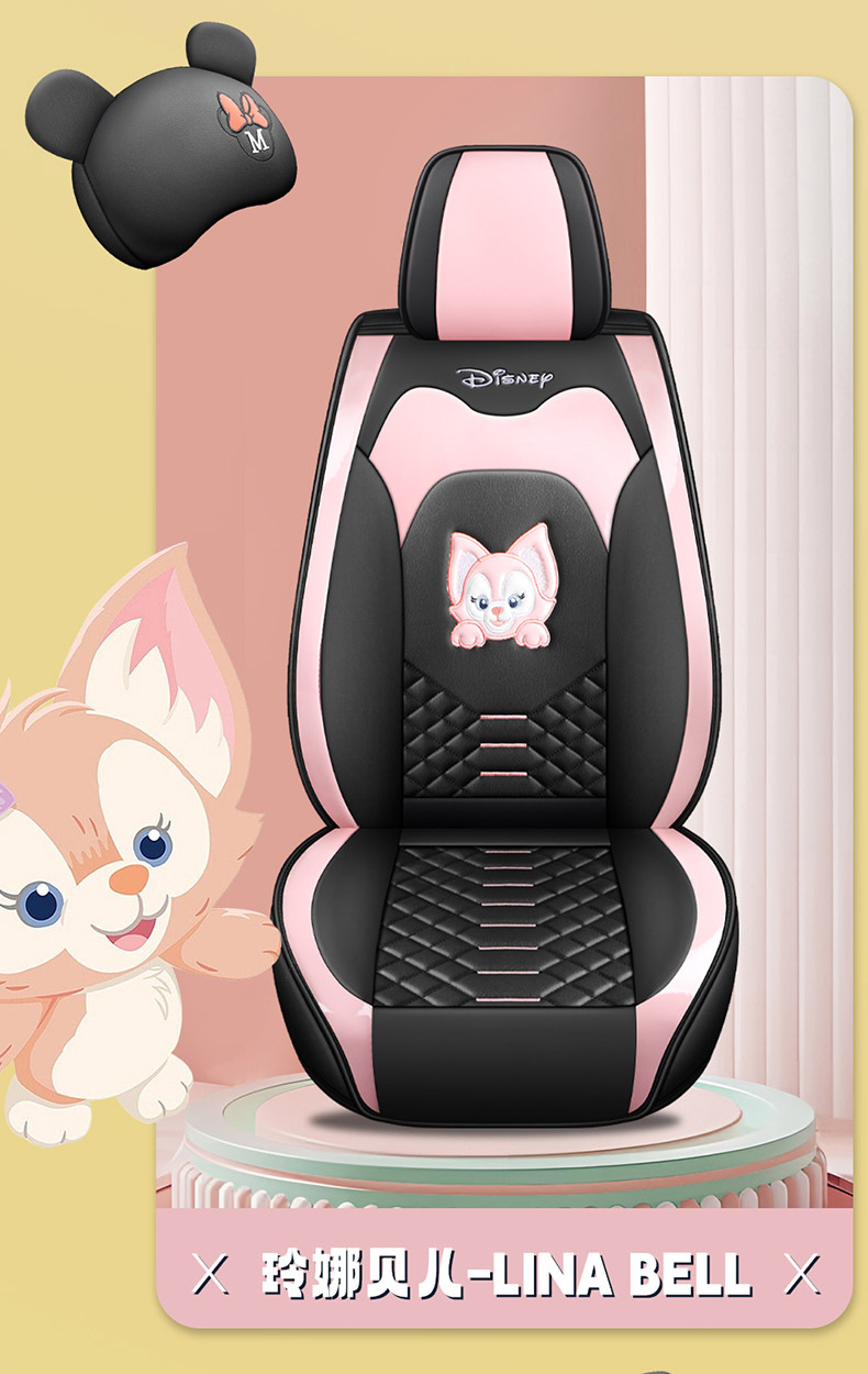 25-year-old new cartoon full-surrounded full-leather car seat cushion four seasons universal seat cover original factory generation cross-border wholesale