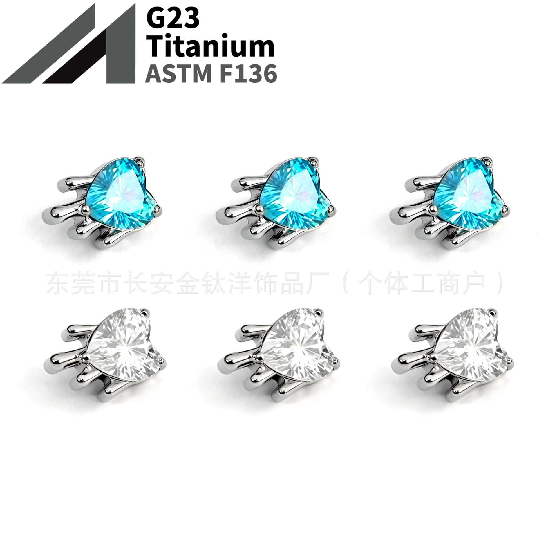 16G labret stud size and finish detail